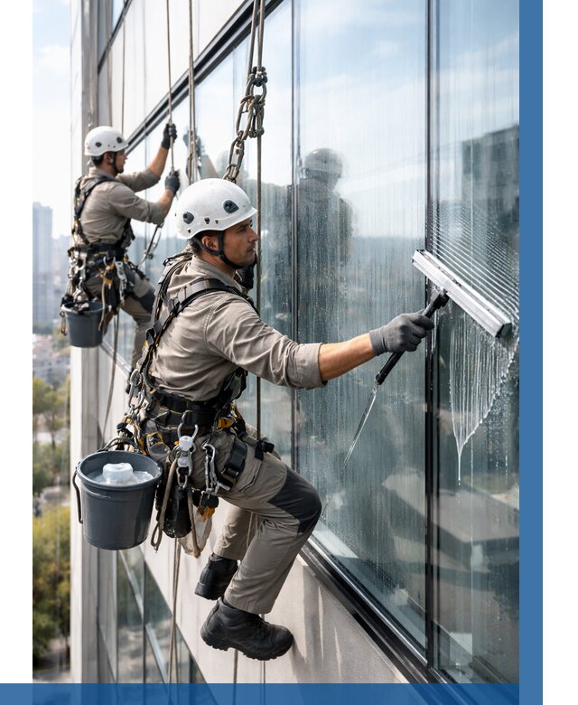 Мойка окон альпинистами в Кизляре от 4572 р. | ВЫСОТНИК-Кзр