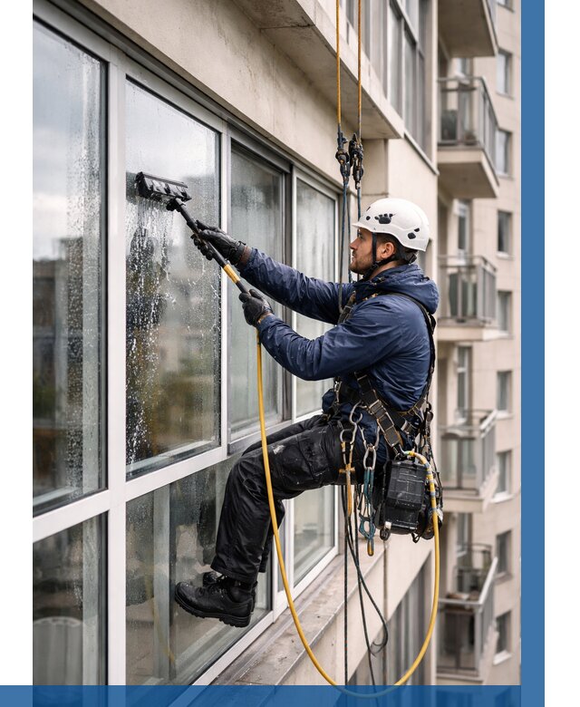 Мойка балконного остекления в Кизляре от 3556 р. | ВЫСОТНИК-Кзр