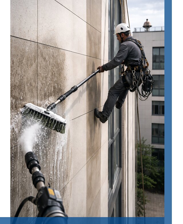 Мойка фасада из керамогранита в Кизляре от 305 р. | ВЫСОТНИК-Кзр