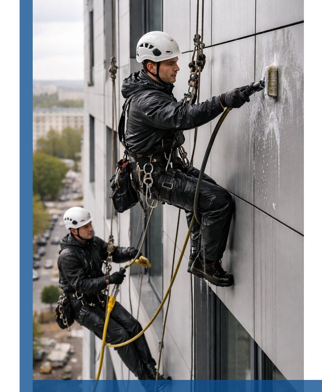 Профессиональная мойка фасада из композита в Кизляре
