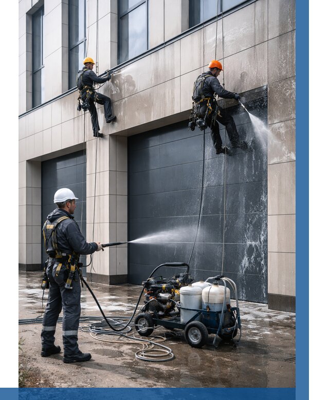 Послестроительная мойка фасада в Кизляре от 305 р. | ВЫСОТНИК-Кзр