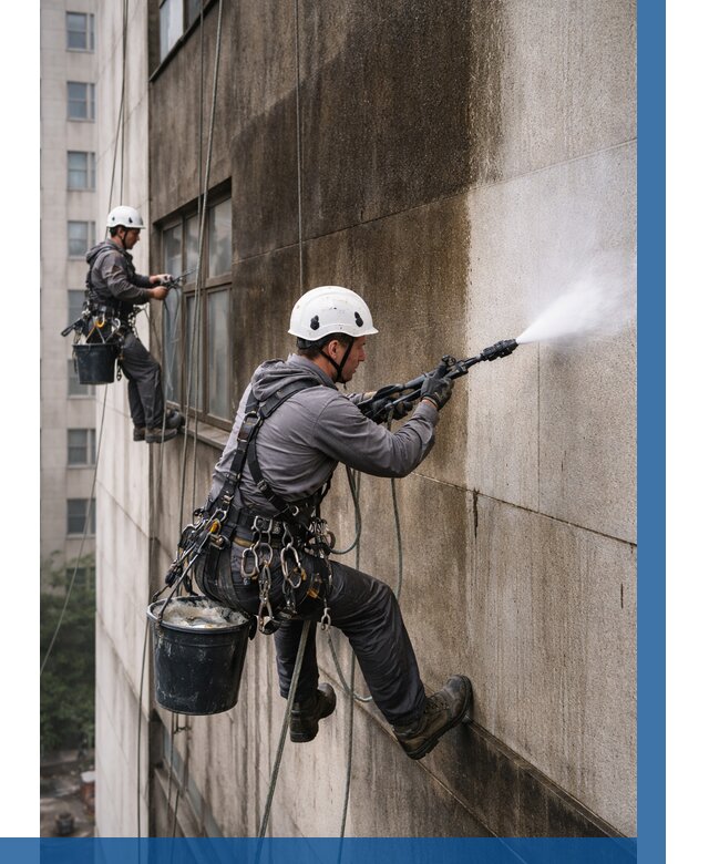 Очистка фасада от копоти в Кизляре от 254 р. | ВЫСОТНИК-Кзр