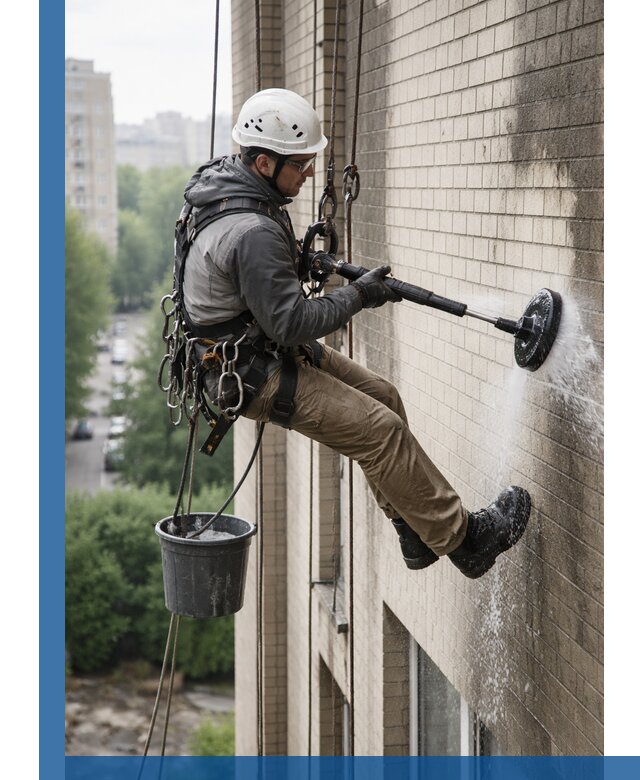 Очистка фасада от копоти в Кизляре профессионально и безопасно