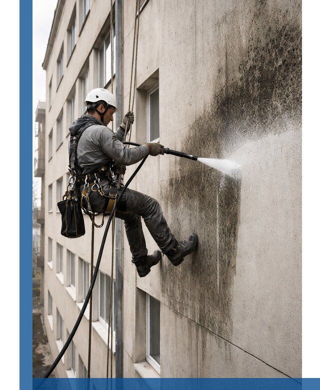 Профессиональная очистка фасадов от плесени в Кизляре