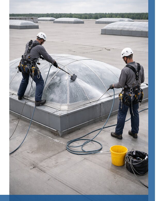 Мойка зенитных фонарей в Кизляре, заказать от 4572 р. | ВЫСОТНИК-Кзр