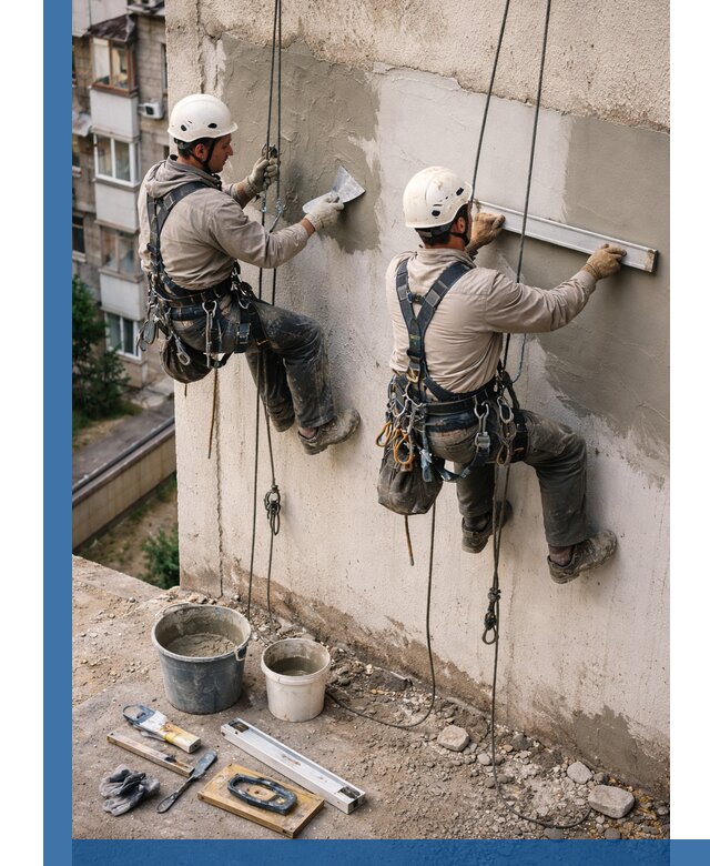 Комплексный ремонт штукатурного фасада с гарантией в Кизляре