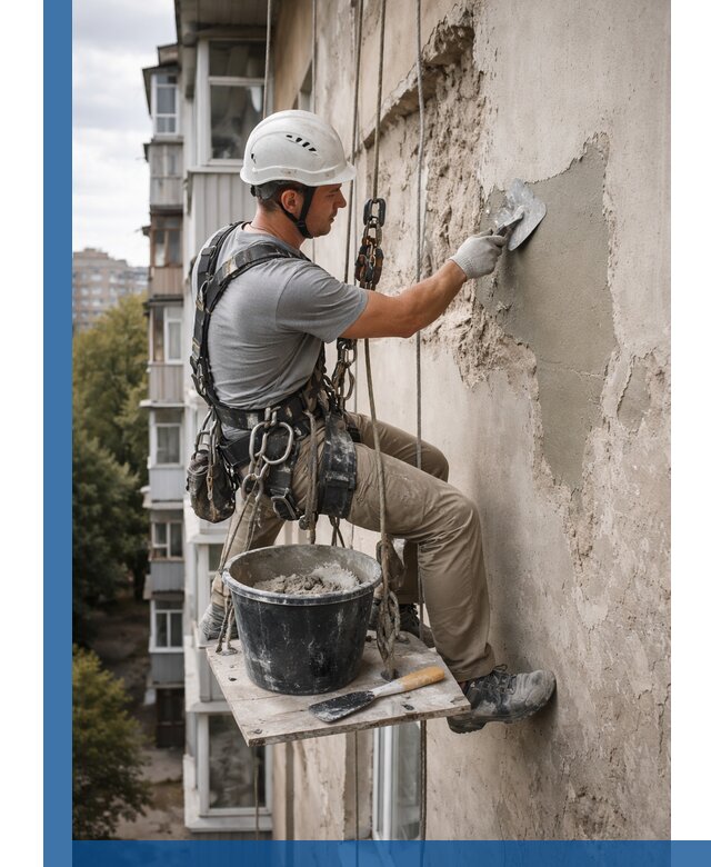 Восстановление фасадной штукатурки в Кизляре с гарантией качества