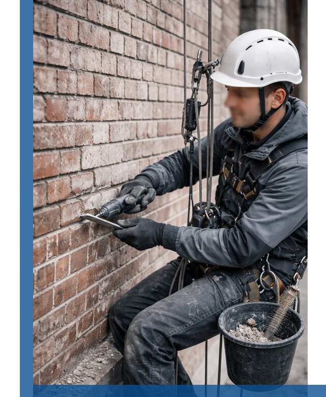 Расшивка кирпичных швов фасадов и стен, ремонт в Кизляре