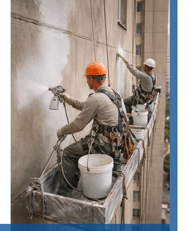 Грунтовка фасада на высоте в Кизляре от 122 р. | ВЫСОТНИК-Кзр