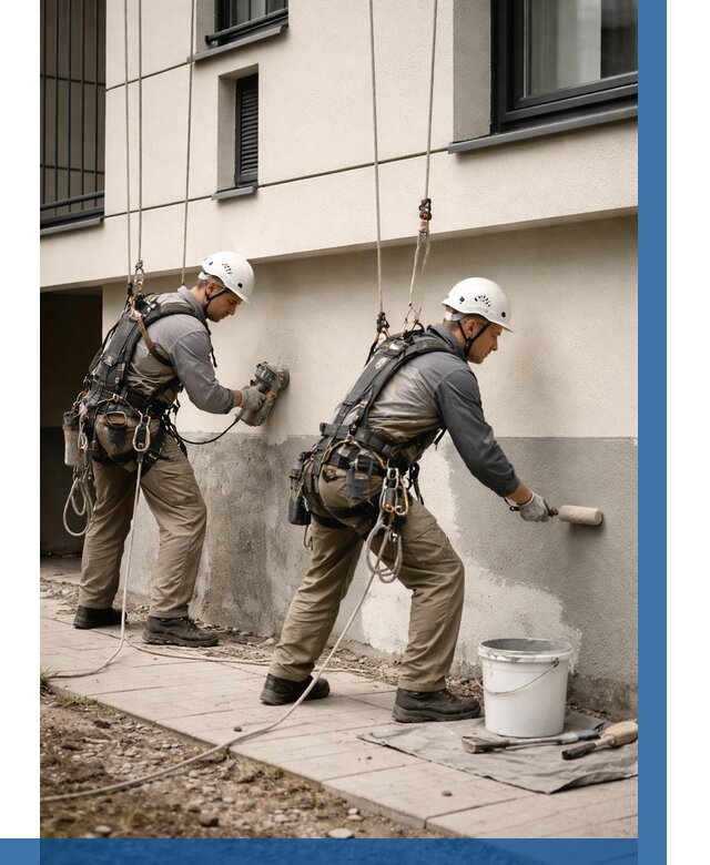 Окраска цоколя здания в Кизляре от 457 р. под ключ | ВЫСОТНИК-Кзр