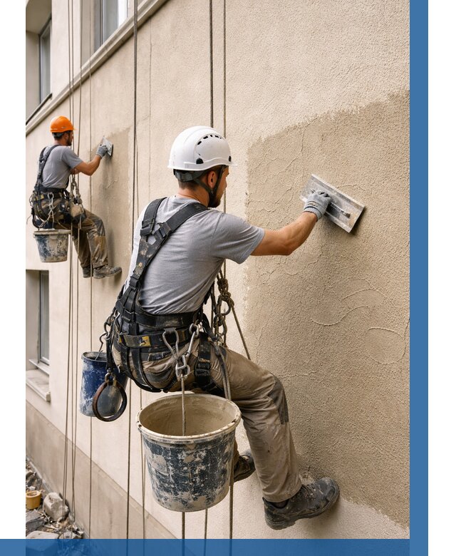 Декоративная штукатурка фасада в Кизляре от 1219 р. | ВЫСОТНИК-Кзр