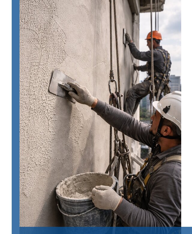 Декоративная штукатурка фасада с утеплением и защитой в Кизляре