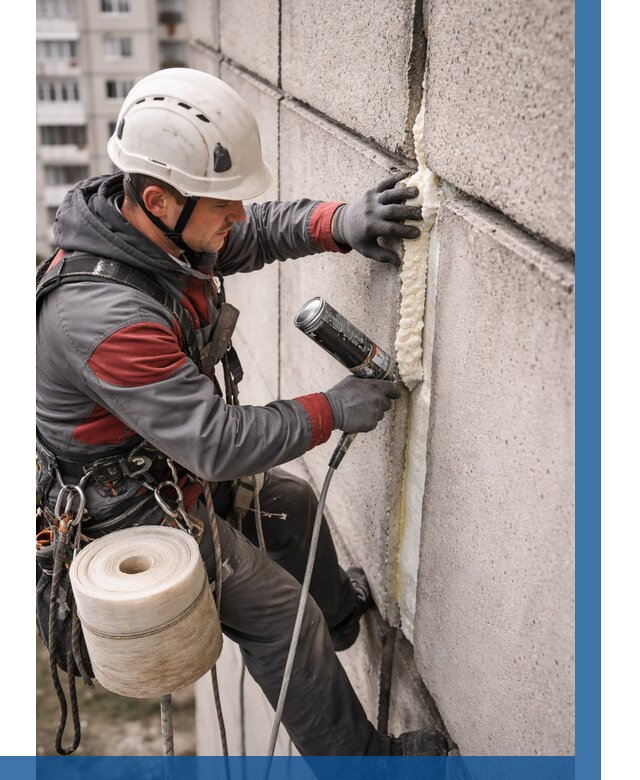 Утепление межпанельных швов в Кизляре от 711 р. | ВЫСОТНИК-Кзр