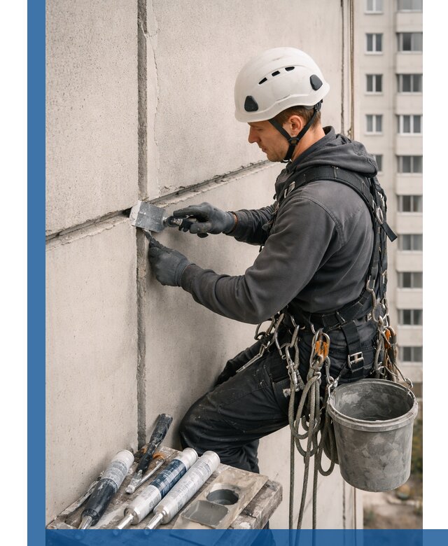 Ремонт межпанельных швов в Кизляре герметизация и восстановление