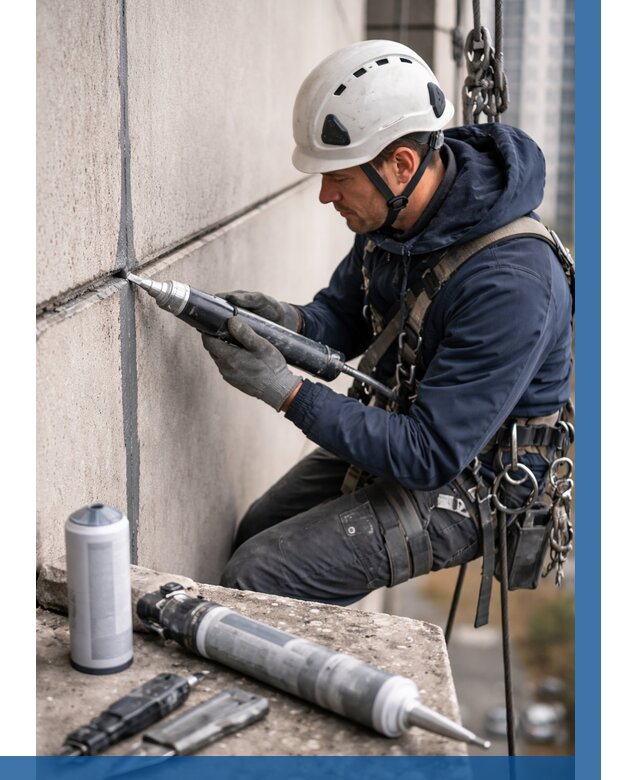 Вторичная герметизация швов в Кизляре от 457 р. | ВЫСОТНИК-Кзр