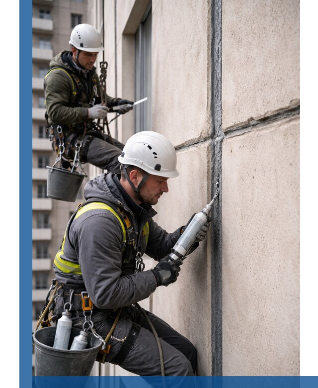 Герметизация деформационных швов фасада в Кизляре качественно