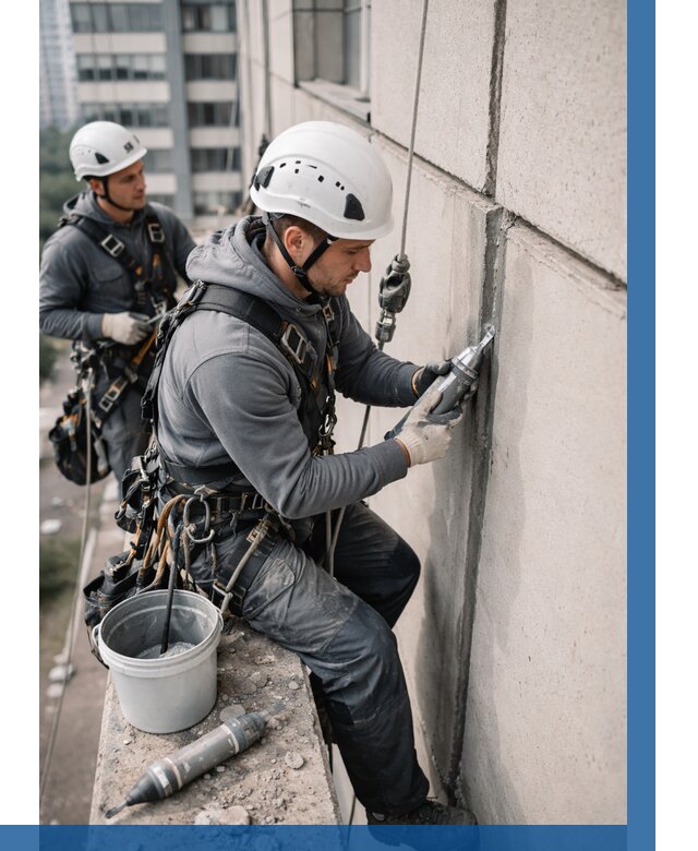 Ремонт деформационных швов здания в Кизляре от 1016 р. | ВЫСОТНИК-Кзр