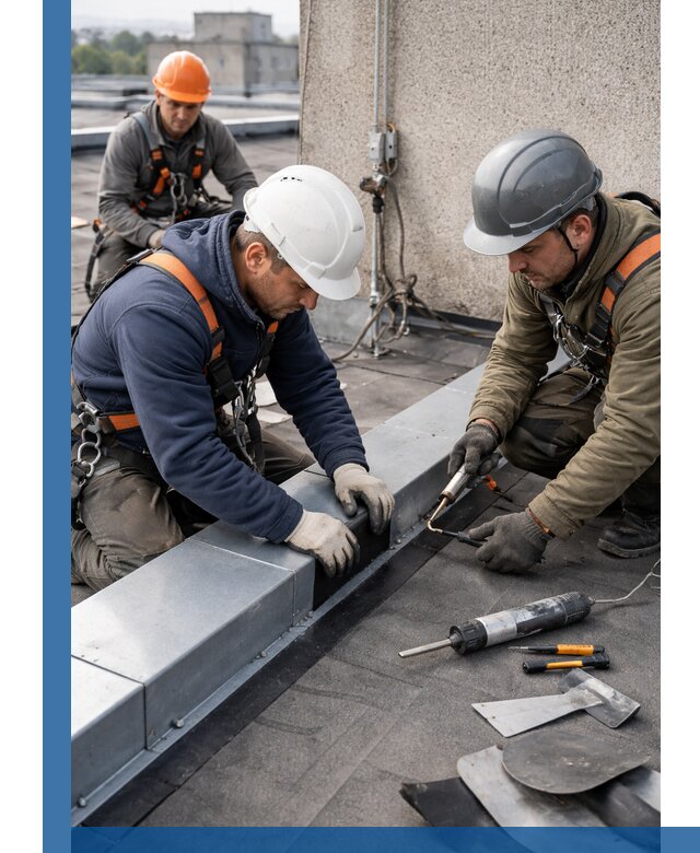 Ремонт кровельных примыканий в Кизляре профессионально