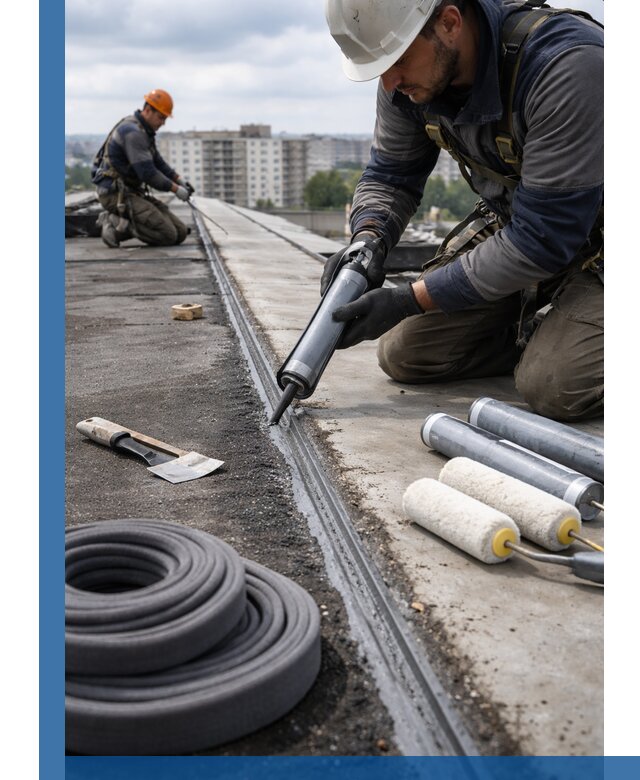 Герметизация швов кровли в Кизляре с гарантией герметичности