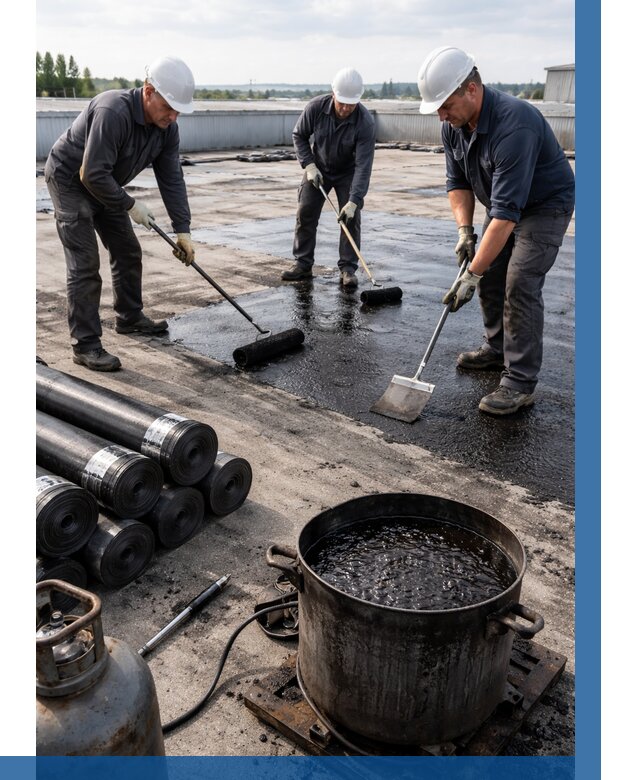 Гидроизоляция кровли мастикой в Кизляре от 610 р. | ВЫСОТНИК-Кзр