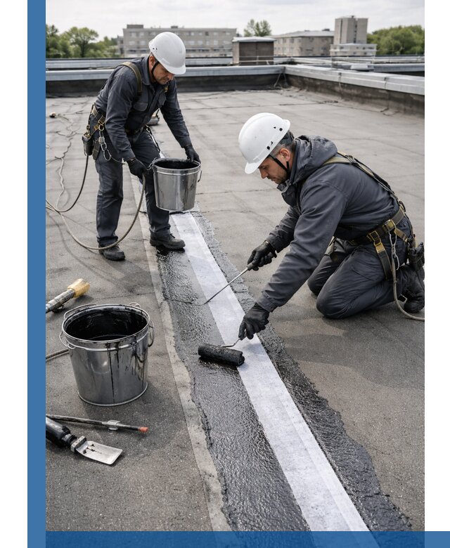 Гидроизоляция кровли мастикой в Кизляре надежная защита