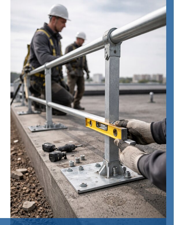 Монтаж кровельного ограждения в Кизляре от 1219 р. | ВЫСОТНИК-Кзр