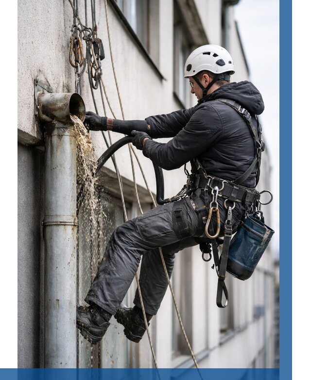 Прочистка водосточных труб в Кизляре от 3556 р. | ВЫСОТНИК-Кзр