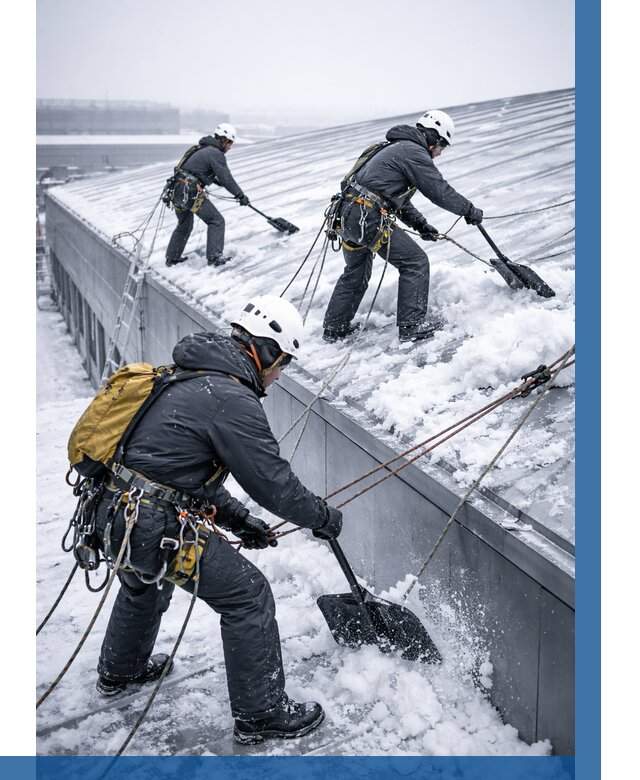 Очистка навесов от снега в Кизляре от 4572 р. | ВЫСОТНИК-Кзр