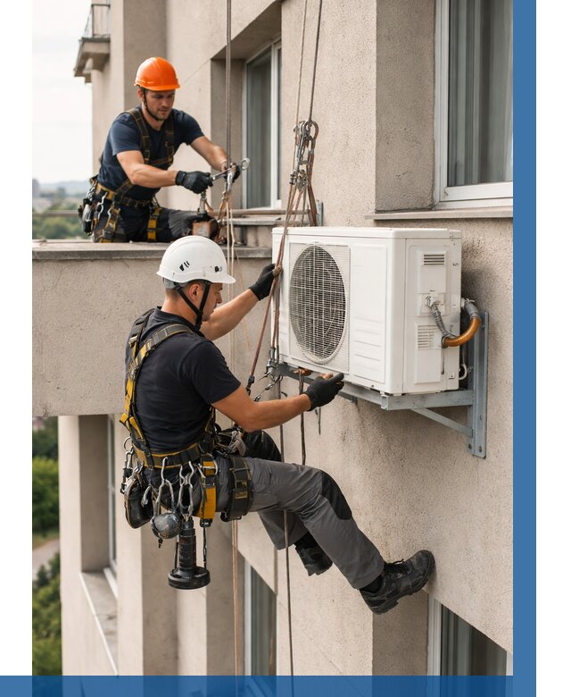 Монтаж внешнего блока кондиционера в Кизляре от 6605 р. | ВЫСОТНИК-Кзр