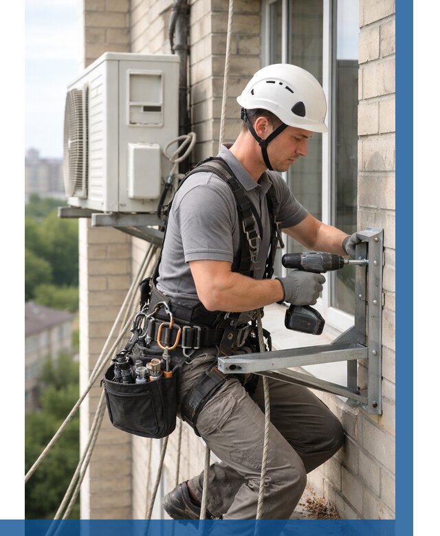 Установка кронштейнов кондиционера в Кизляре от 3556 р. | ВЫСОТНИК-Кзр