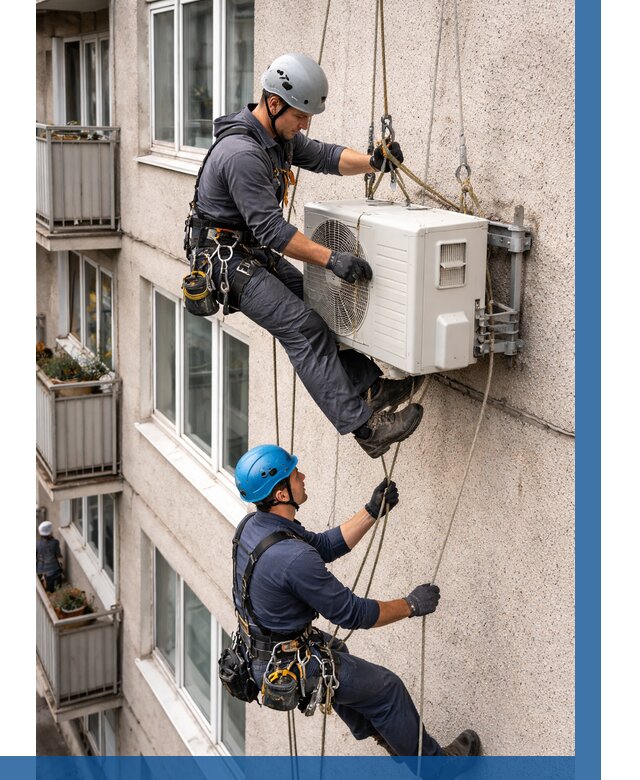 Перенос внешнего блока кондиционера в Кизляре от 9145 р.| ВЫСОТНИК-Кзр