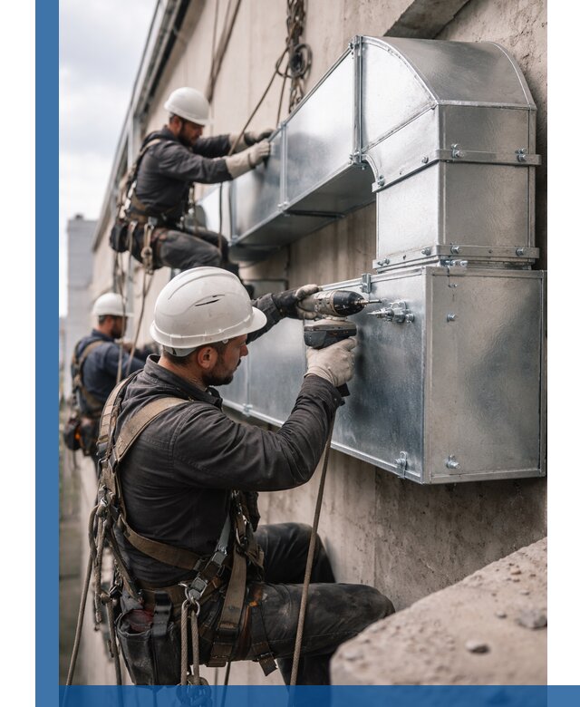 Профессиональный монтаж вентиляционных коробов в Кизляре под ключ