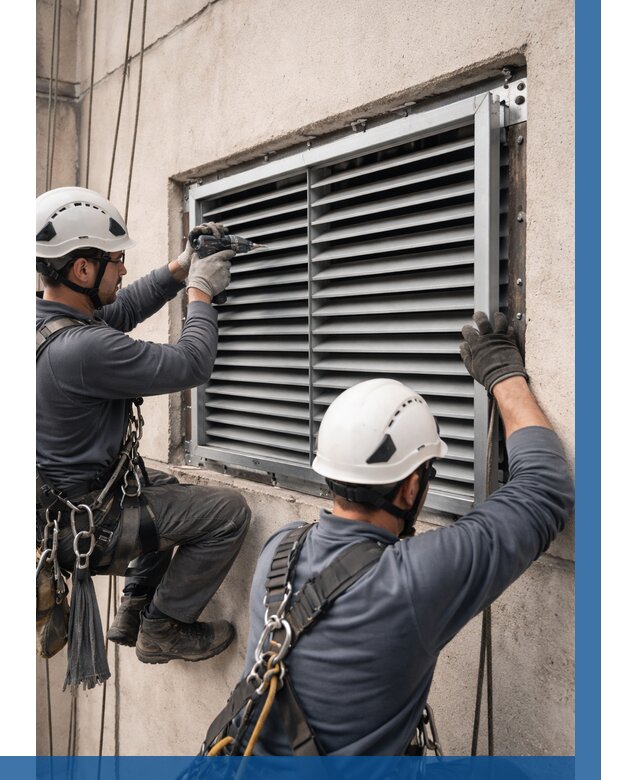 Монтаж вентиляционных решеток в Кизляре от 4572 р. | ВЫСОТНИК-Кзр