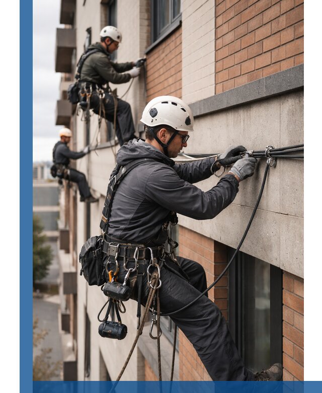 Крепление кабеля на фасаде монтаж и крепеж в Кизляре