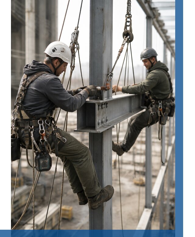 Монтаж металлоконструкций на высоте в Кизляре от 3556 р. | ВЫСОТНИК-Кзр