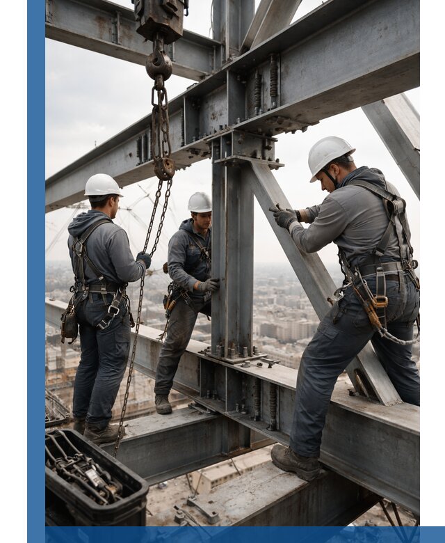 Профессиональный монтаж металлоконструкций на высоте в Кизляре