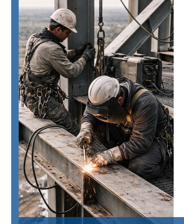 Высотные сварочные работы в Кизляре для промышленных объектов