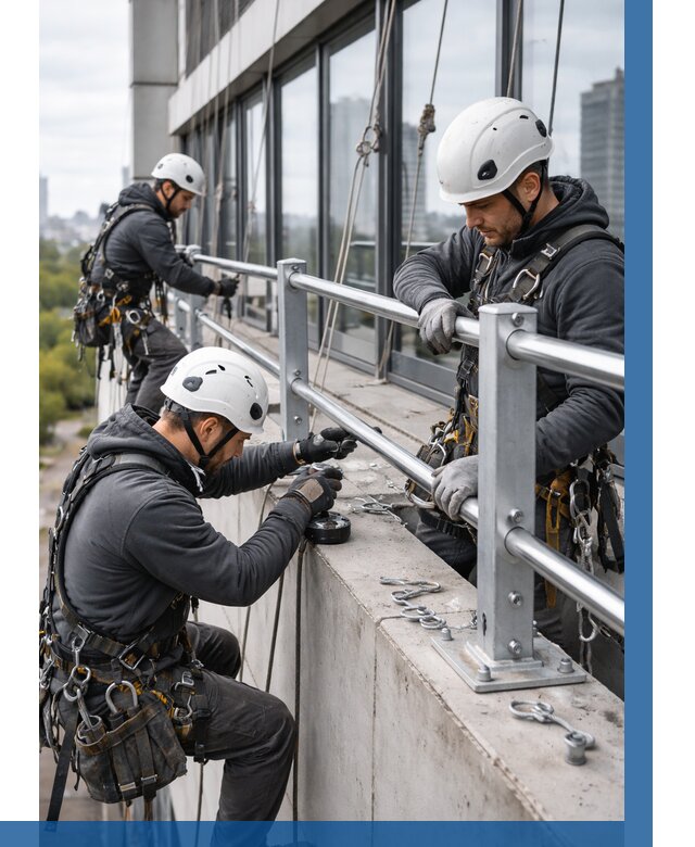 Монтаж ограждений на высоте в Кизляре, от 1219 р. | ВЫСОТНИК-Кзр