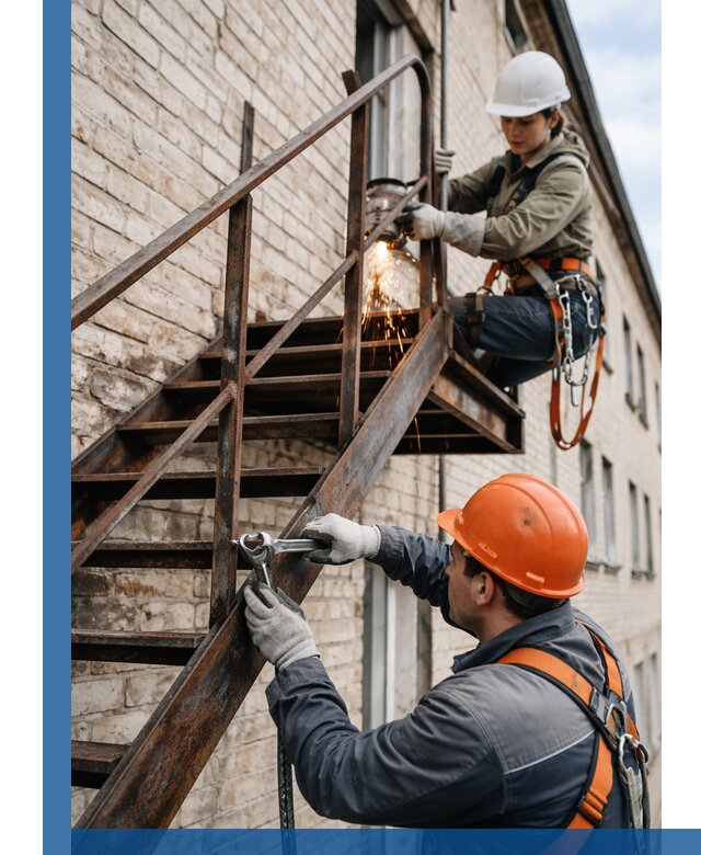 Ремонт и восстановление пожарных лестниц с выездом в Кизляре