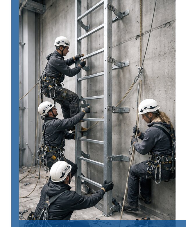 Монтаж металлических лестниц в Кизляре под ключ со гарантией