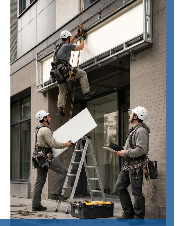 Монтаж светового короба в Кизляре от 6605 р. | ВЫСОТНИК-Кзр