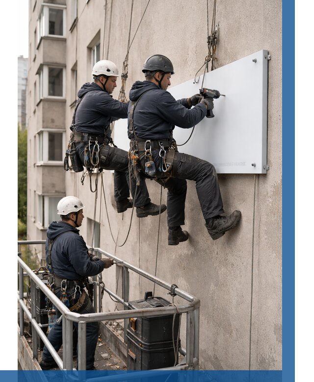 Монтаж табличек и указателей в Кизляре от 3556 р. | ВЫСОТНИК-Кзр