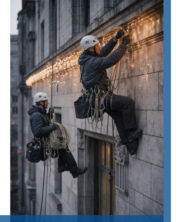 Монтаж новогодней иллюминации в Кизляре от 8637 р. | ВЫСОТНИК-Кзр