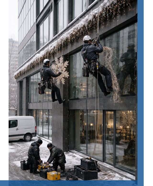 Демонтаж новогоднего оформления в Кизляре от 5589 р. | ВЫСОТНИК-Кзр