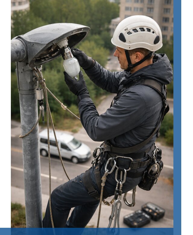 Замена ламп на высоте в Кизляре от 2540 р. | ВЫСОТНИК-Кзр