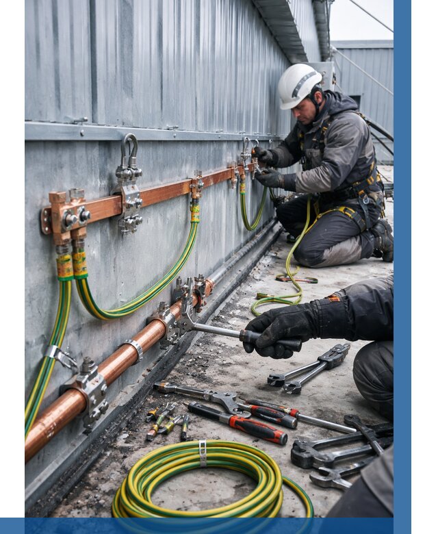 Монтаж заземления здания в Кизляре от 25403 р. | ВЫСОТНИК-Кзр