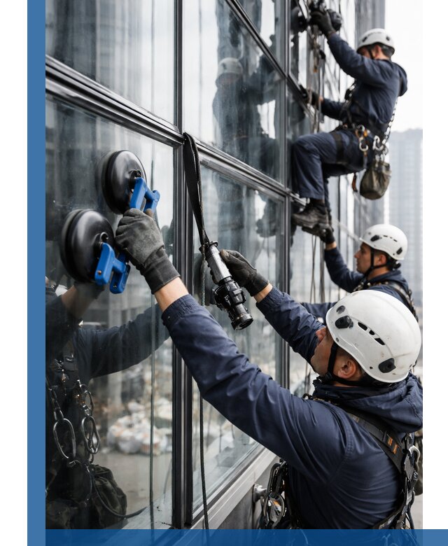 Радиусное остекление фасадов под ключ в Кизляре с гарантиями