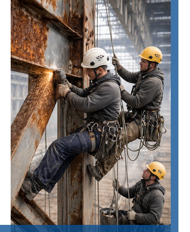 Зачистка металла от ржавчины в Кизляре от 356 р. | ВЫСОТНИК-Кзр