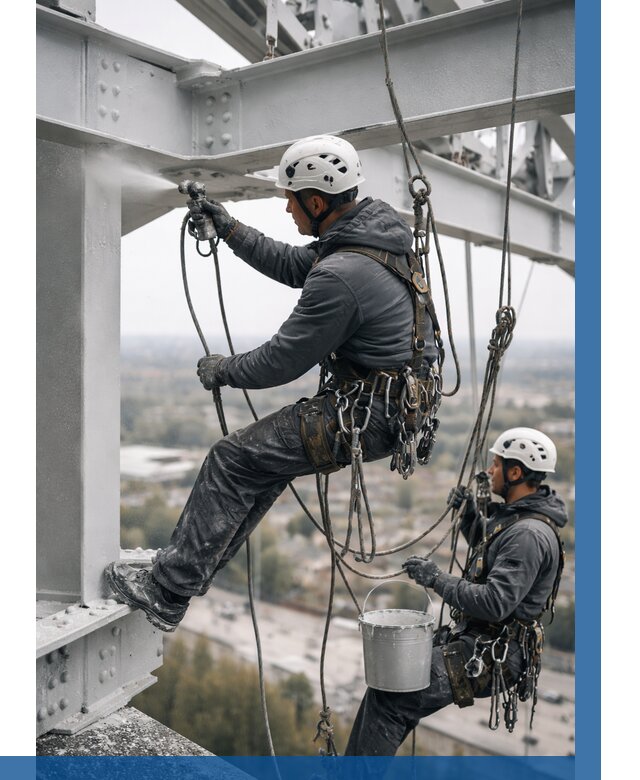 Покраска металлоконструкций на высоте в Кизляре 356 р |ВЫСОТНИК-Кзр