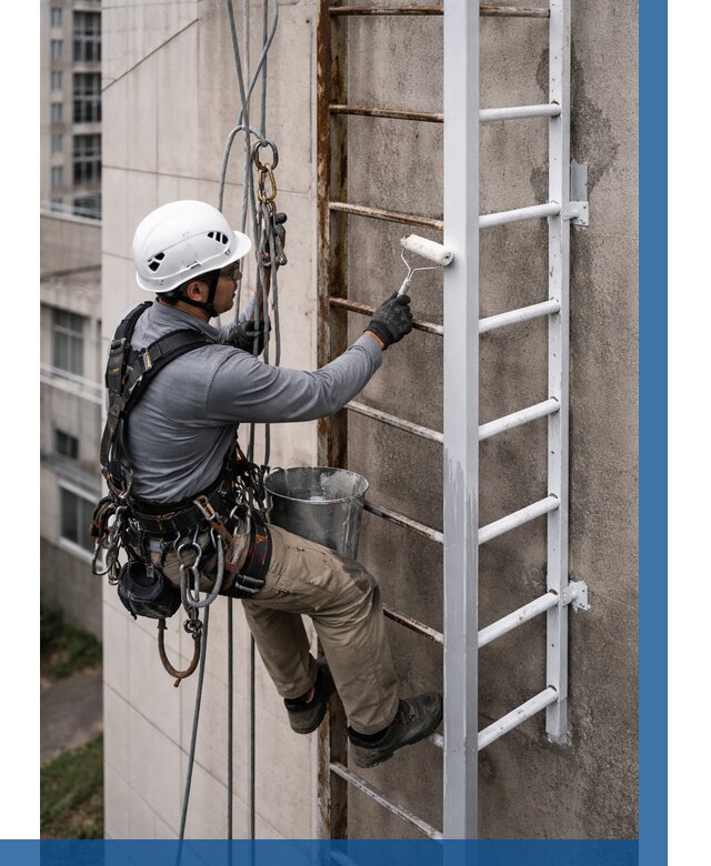 Покраска пожарных лестниц в Кизляре от 4572 р. | ВЫСОТНИК-Кзр
